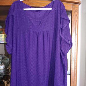 28W Purple BloomChic s/s Top